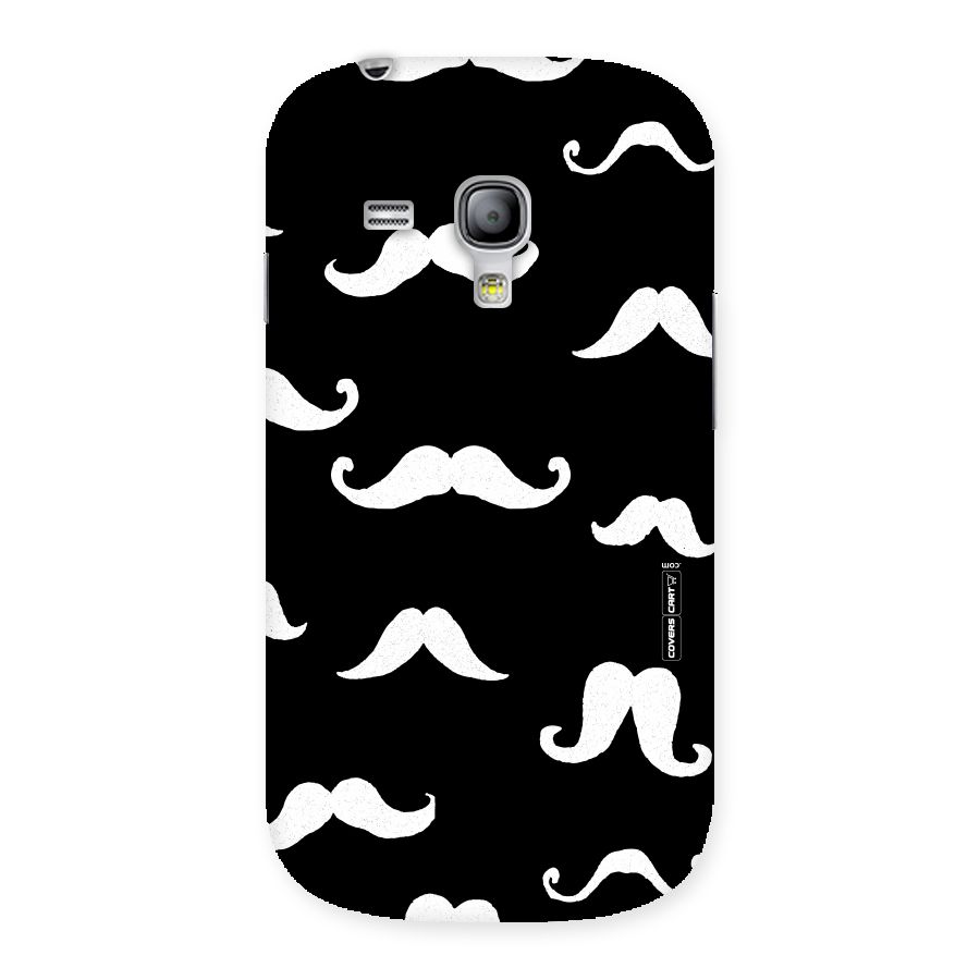 Moustache Pattern (White) Back Case for Galaxy S3 Mini