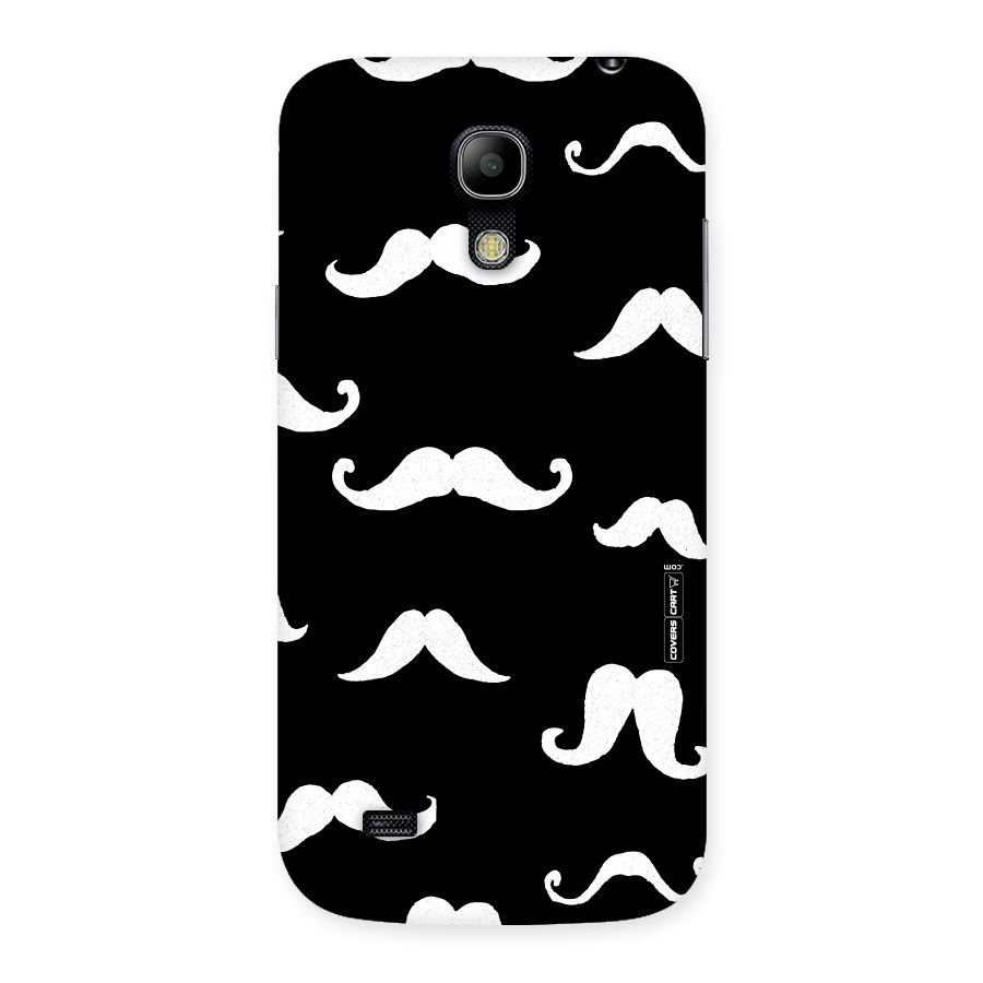 Moustache Pattern (White) Back Case for Galaxy S4 Mini