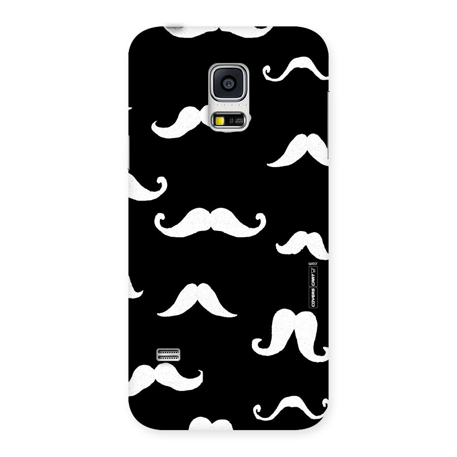 Moustache Pattern (White) Back Case for Galaxy S5 Mini