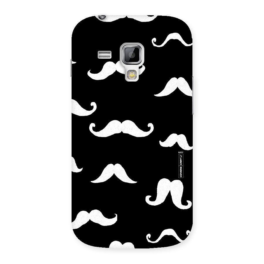 Moustache Pattern (White) Back Case for Galaxy S Duos