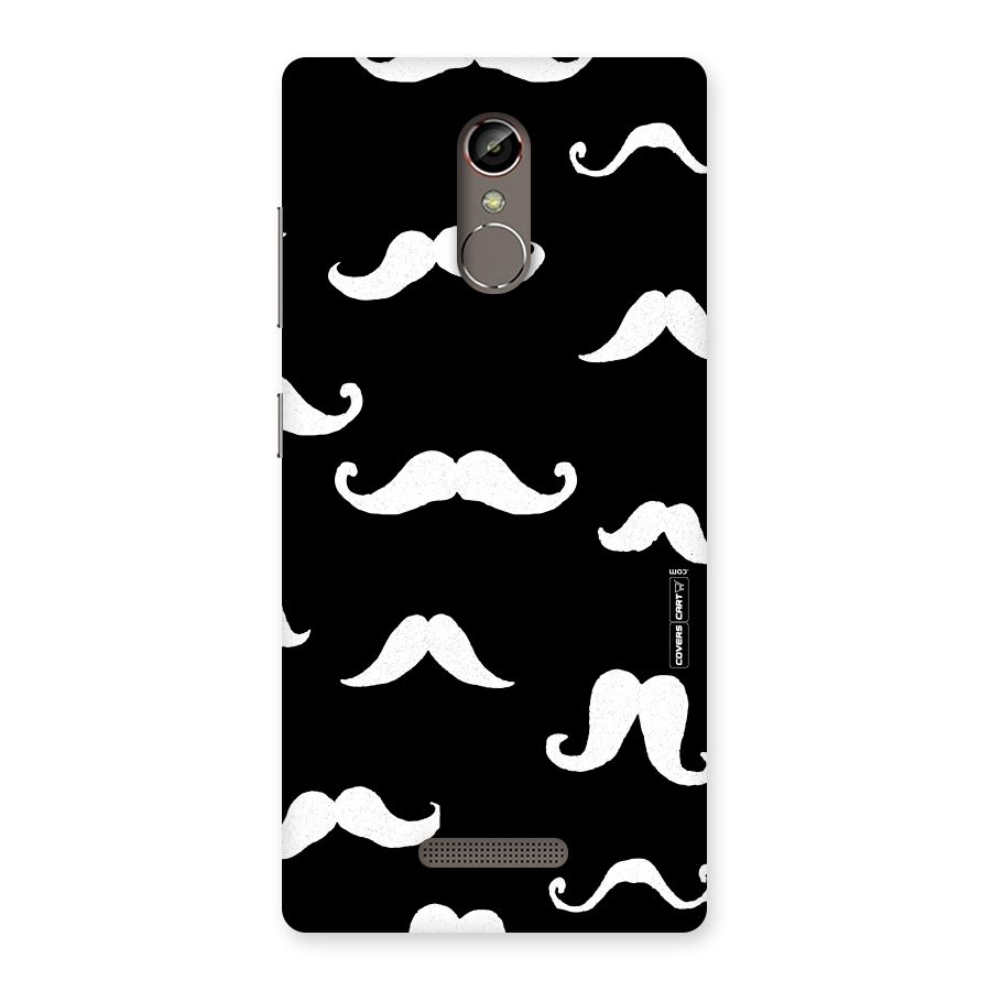 Moustache Pattern (White) Back Case for Gionee S6s