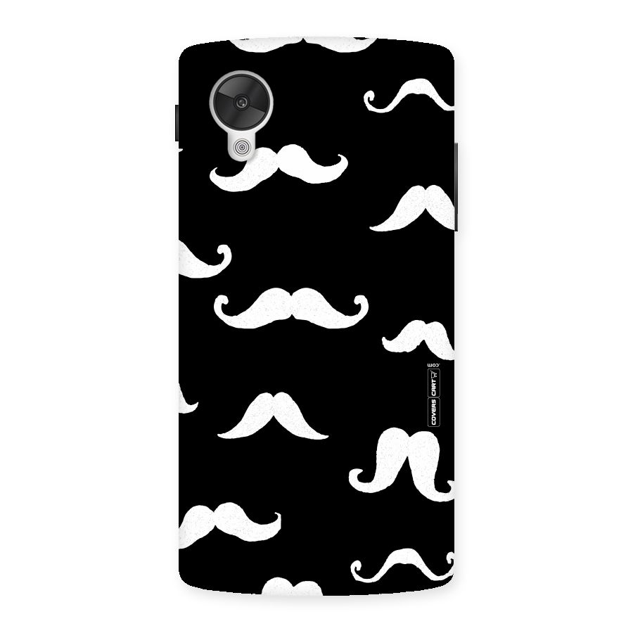 Moustache Pattern (White) Back Case for Google Nexsus 5