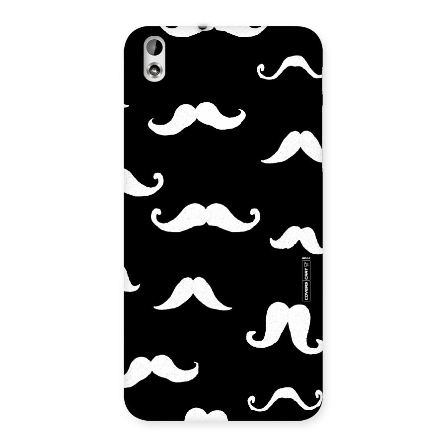 Moustache Pattern (White) Back Case for HTC Desire 816g
