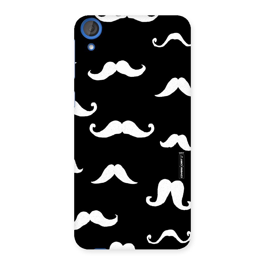 Moustache Pattern (White) Back Case for HTC Desire 820