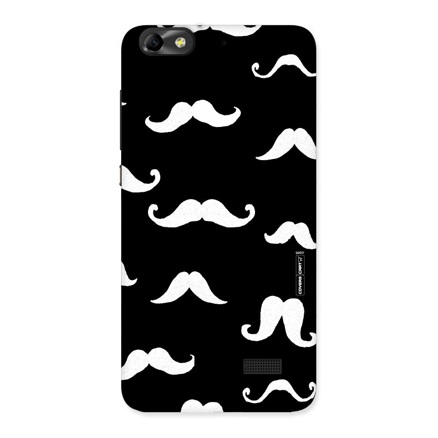 Moustache Pattern (White) Back Case for Honor 4C