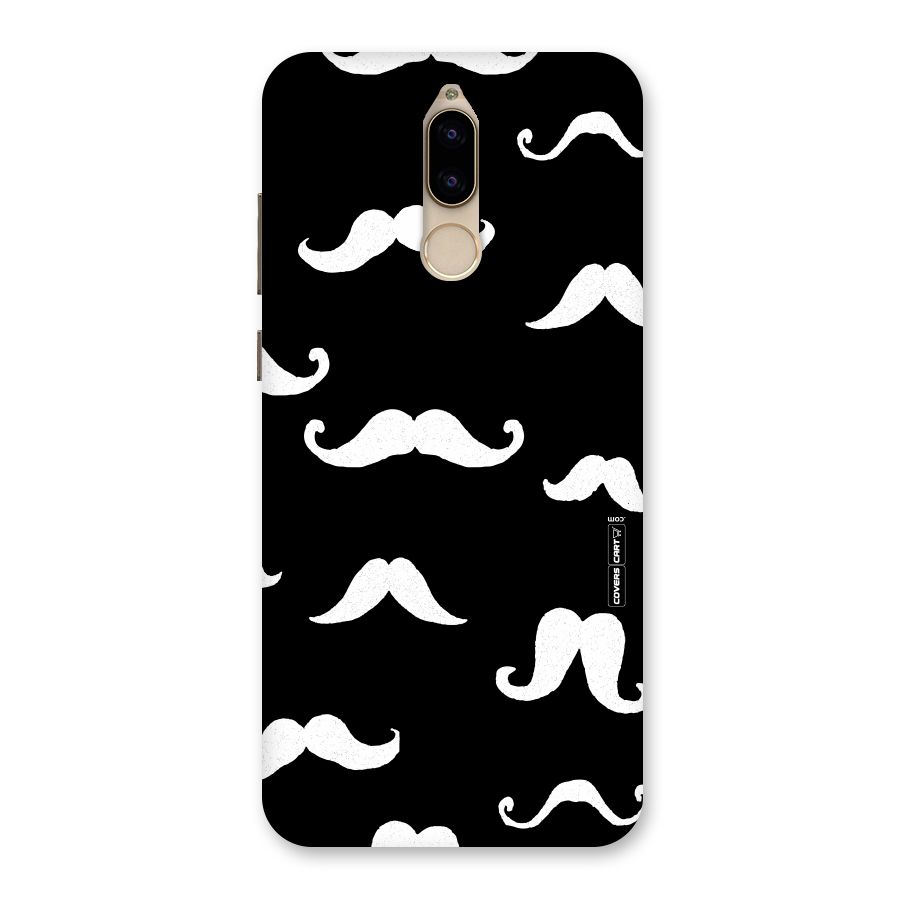 Moustache Pattern (White) Back Case for Honor 9i