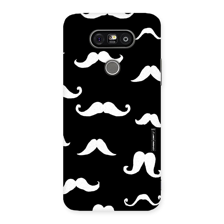 Moustache Pattern (White) Back Case for LG G5