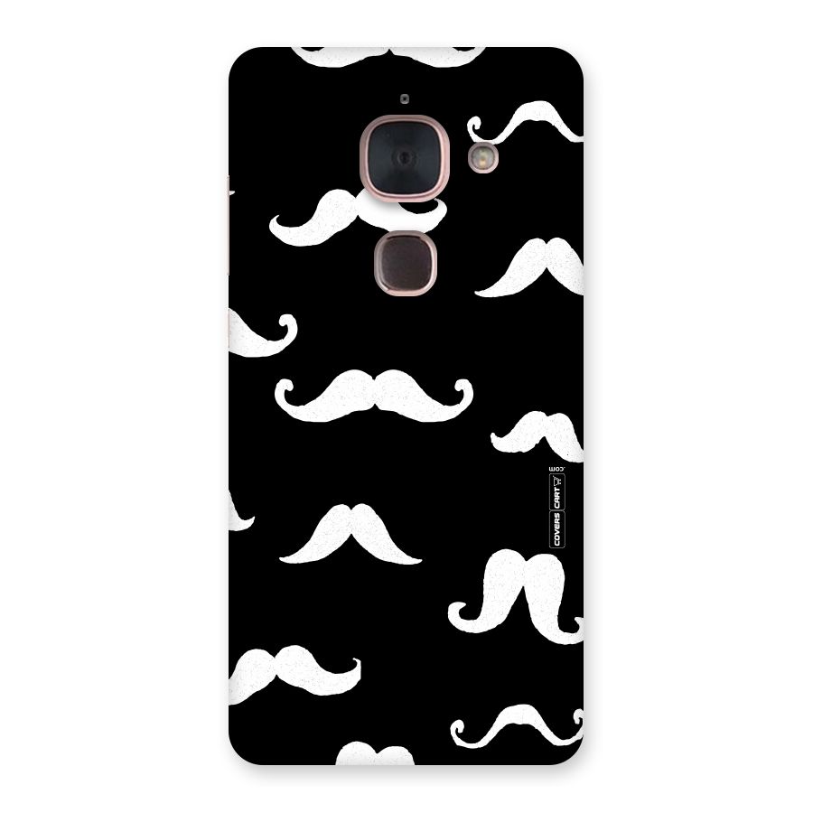 Moustache Pattern (White) Back Case for Le Max 2