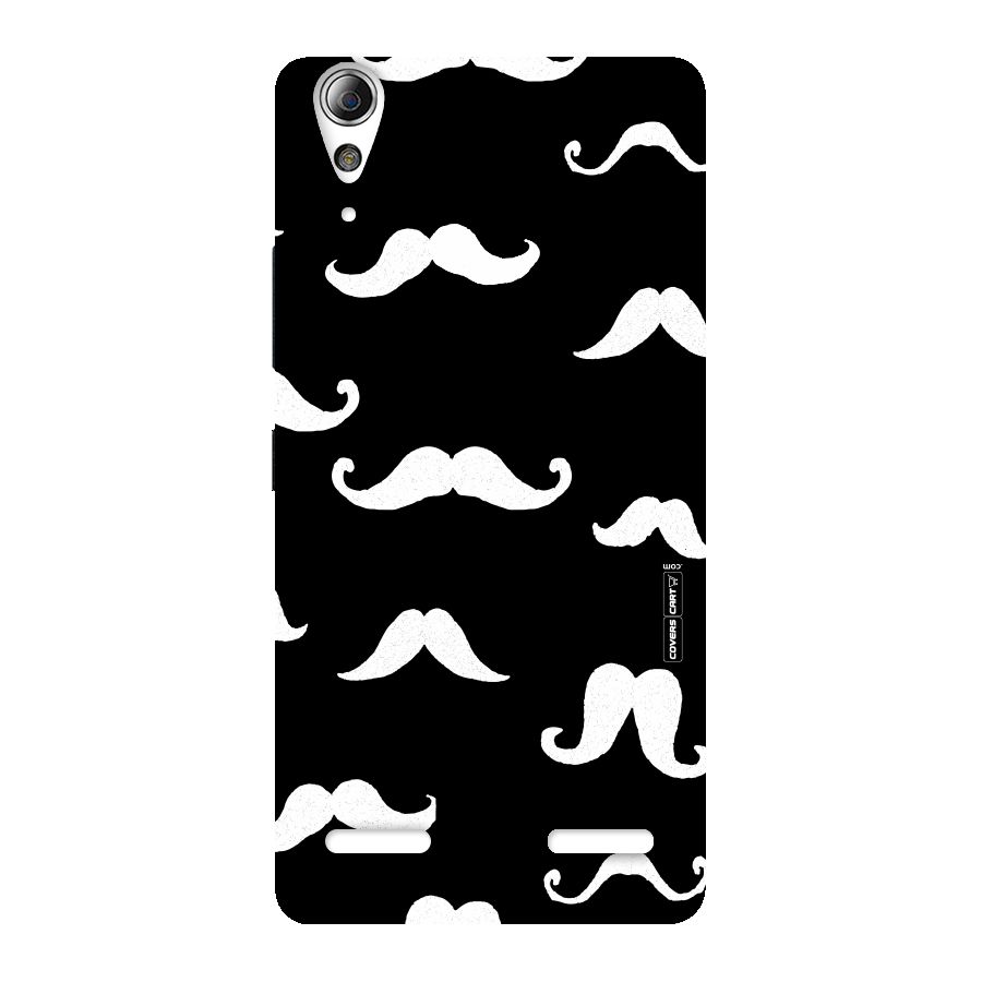 Moustache Pattern (White) Back Case for Lenovo A6000