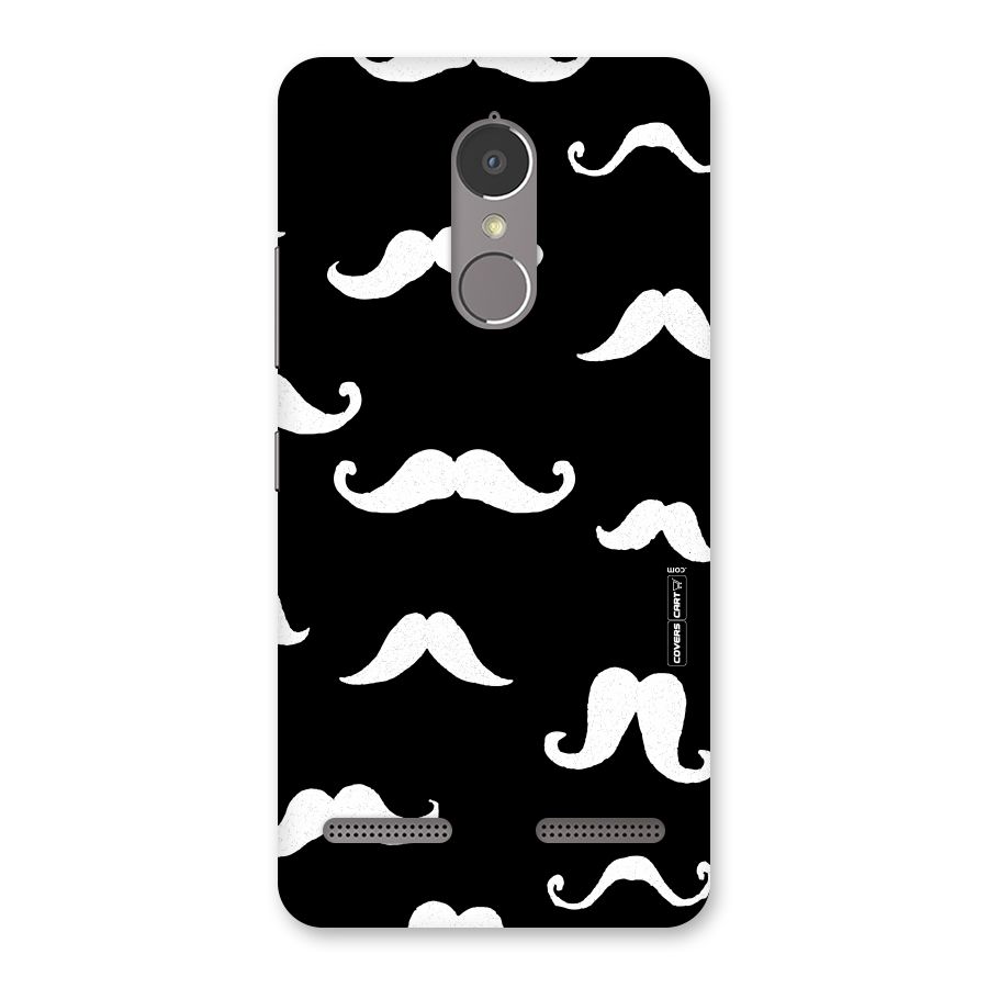 Moustache Pattern (White) Back Case for Lenovo K6