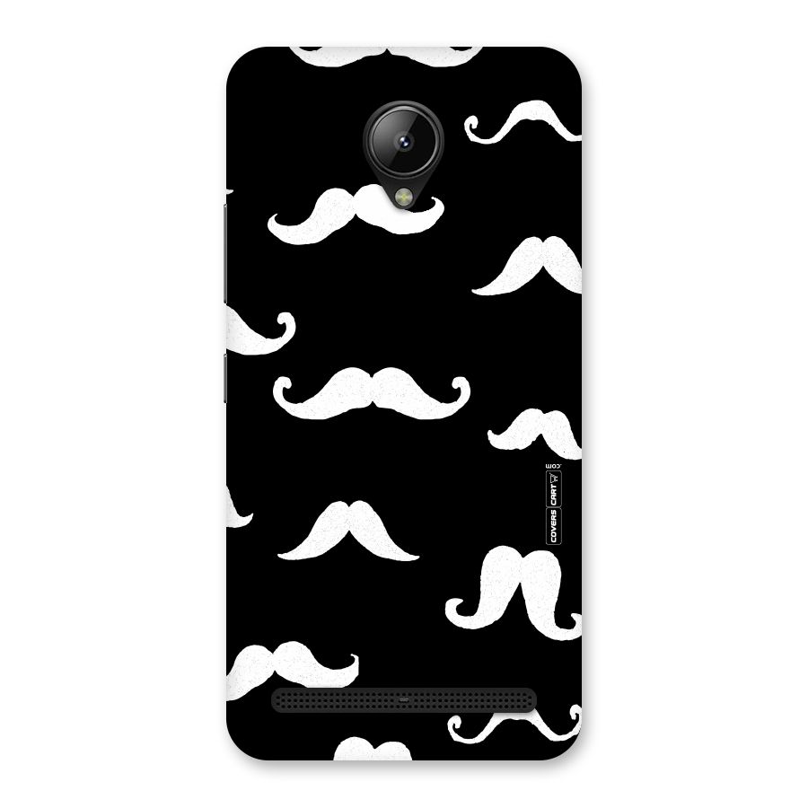 Moustache Pattern (White) Back Case for Lenovo C2