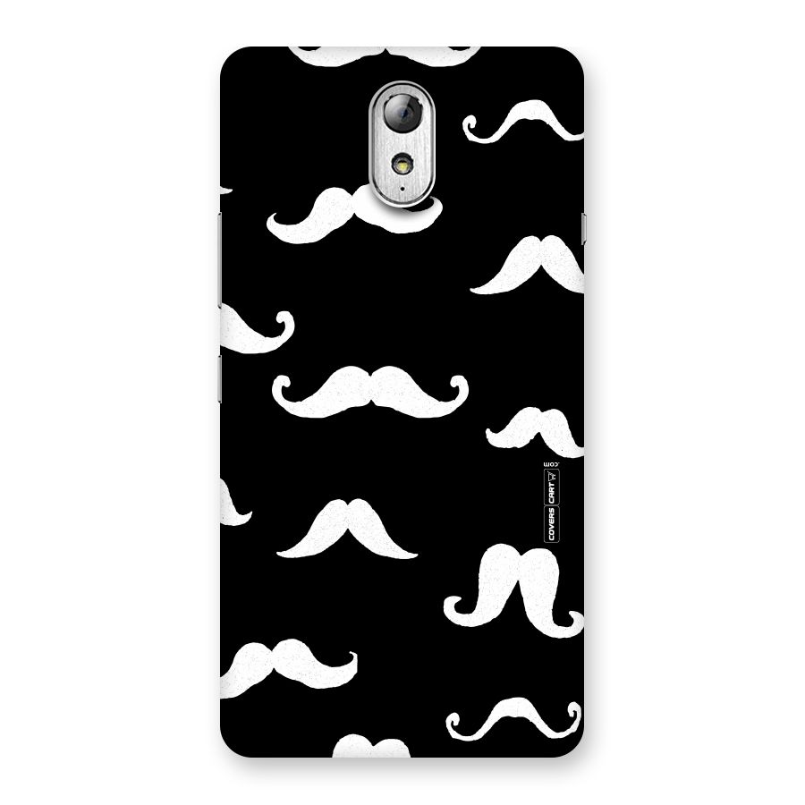 Moustache Pattern (White) Back Case for Lenovo Vibe P1M