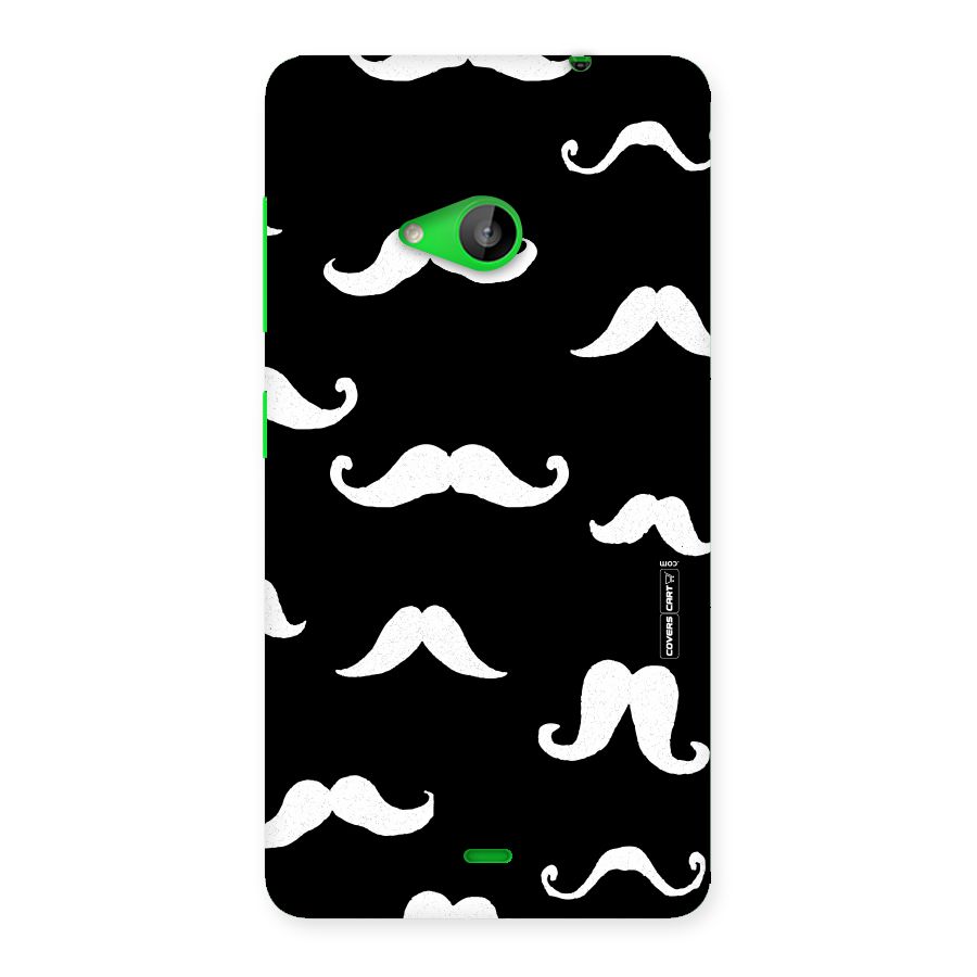 Moustache Pattern (White) Back Case for Lumia 535