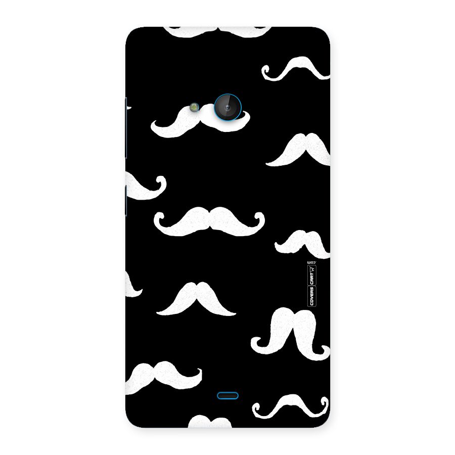 Moustache Pattern (White) Back Case for Lumia 540