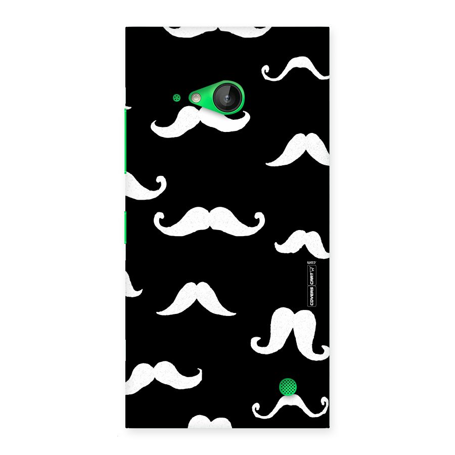 Moustache Pattern (White) Back Case for Lumia 730