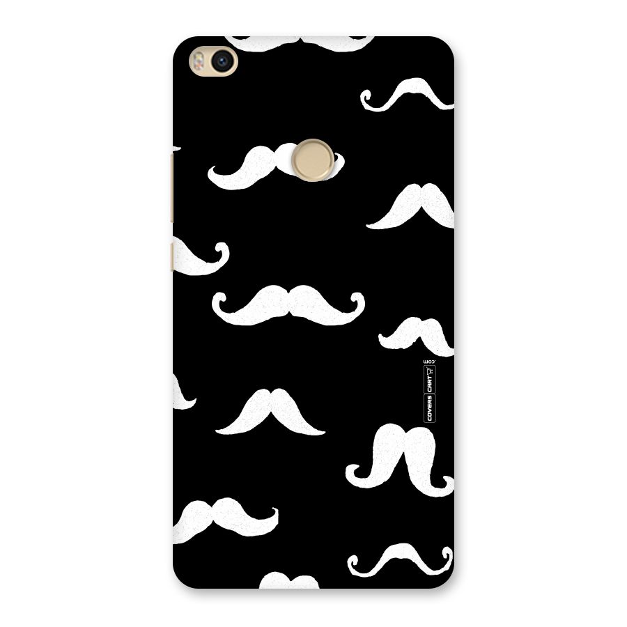 Moustache Pattern (White) Back Case for Mi Max 2
