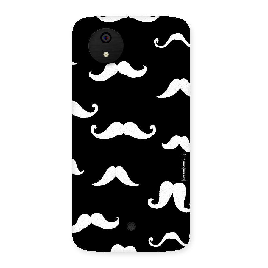 Moustache Pattern (White) Back Case for Micromax Canvas A1