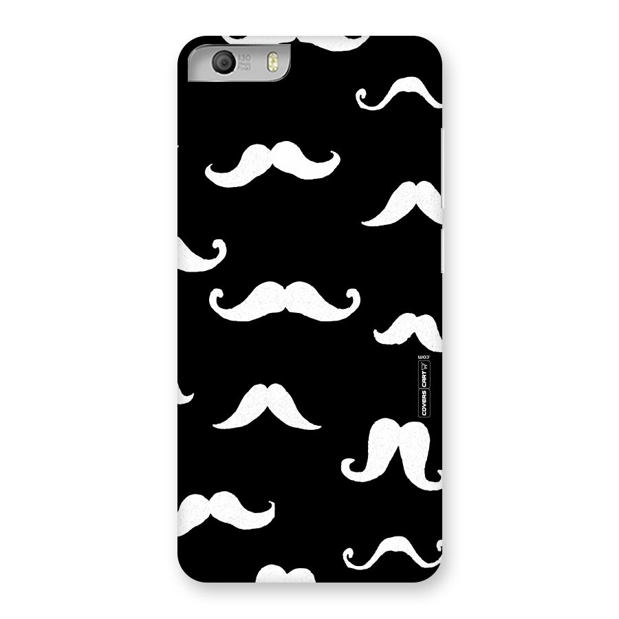 Moustache Pattern (White) Back Case for Micromax Canvas Knight 2