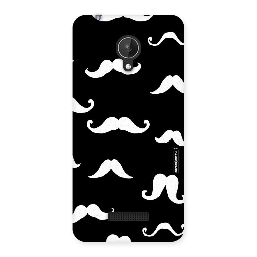 Moustache Pattern (White) Back Case for Micromax Canvas Spark Q380