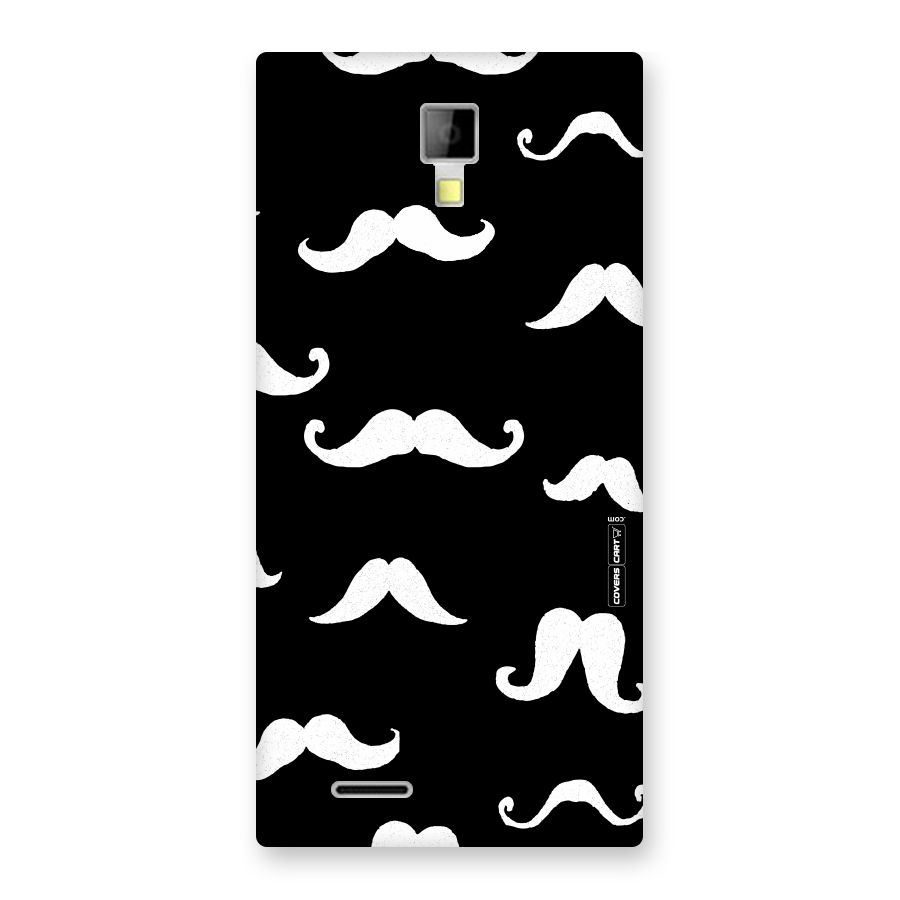 Moustache Pattern (White) Back Case for Micromax Canvas Xpress A99