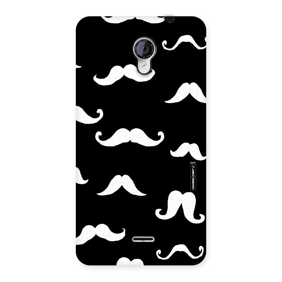 Moustache Pattern (White) Back Case for Micromax Unite 2 A106