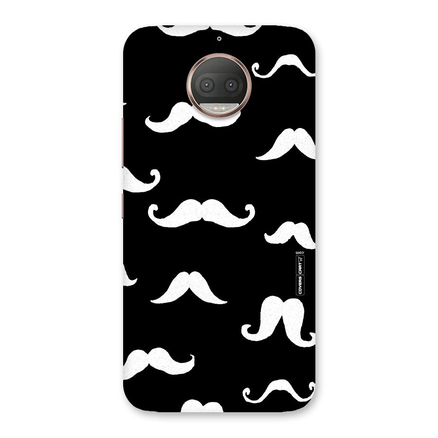Moustache Pattern (White) Back Case for Moto G5s Plus