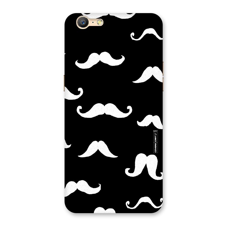 Moustache Pattern (White) Back Case for Oppo A57