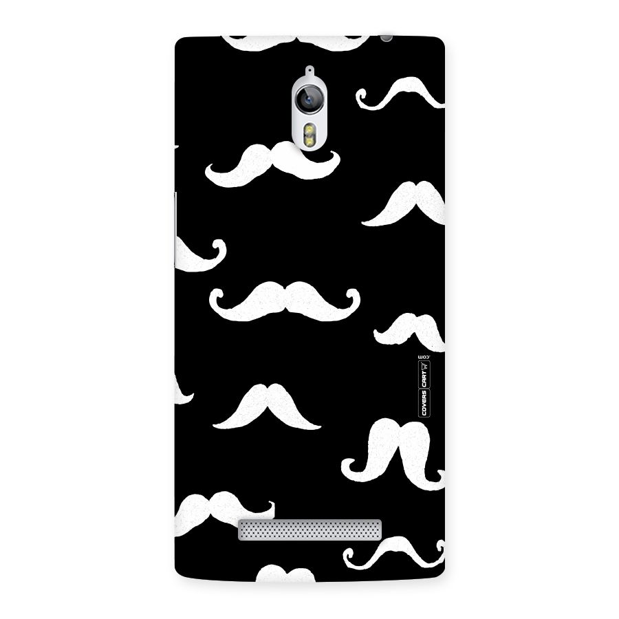 Moustache Pattern (White) Back Case for Oppo Find 7