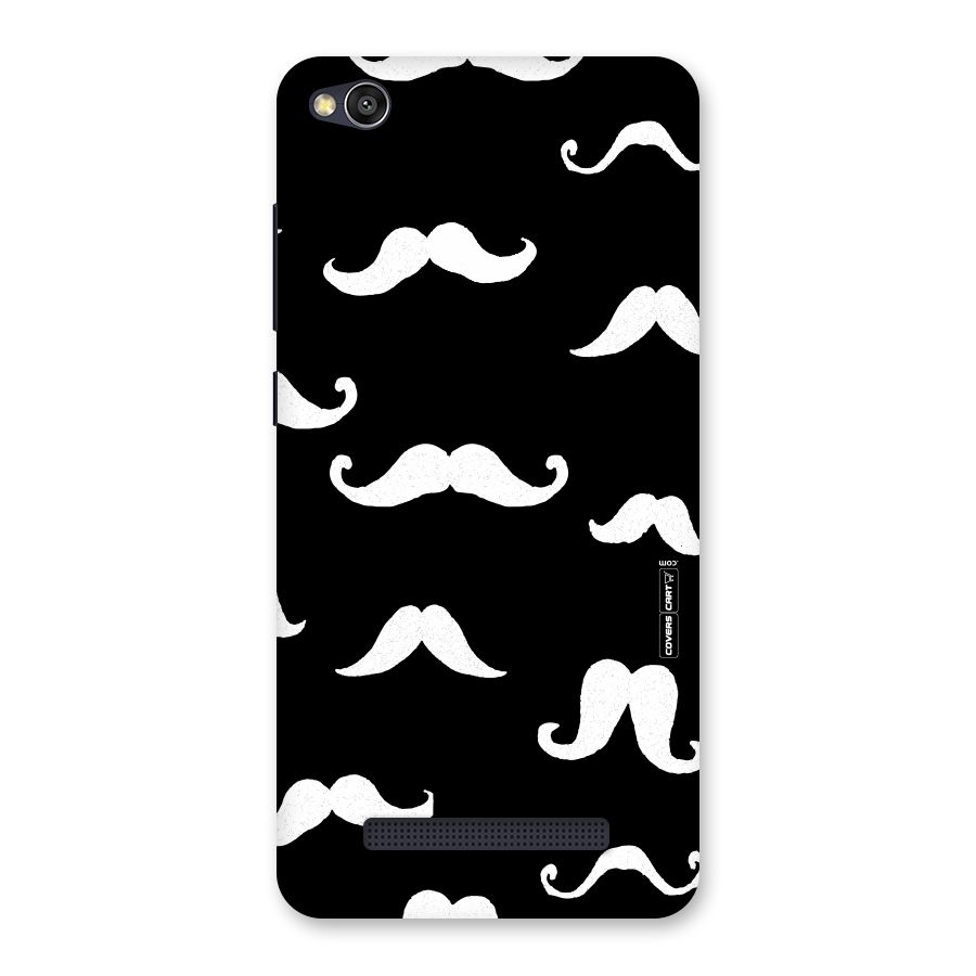 Moustache Pattern (White) Back Case for Redmi 4A