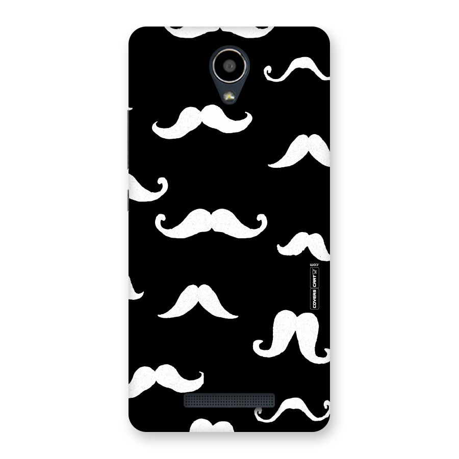 Moustache Pattern (White) Back Case for Redmi Note 2