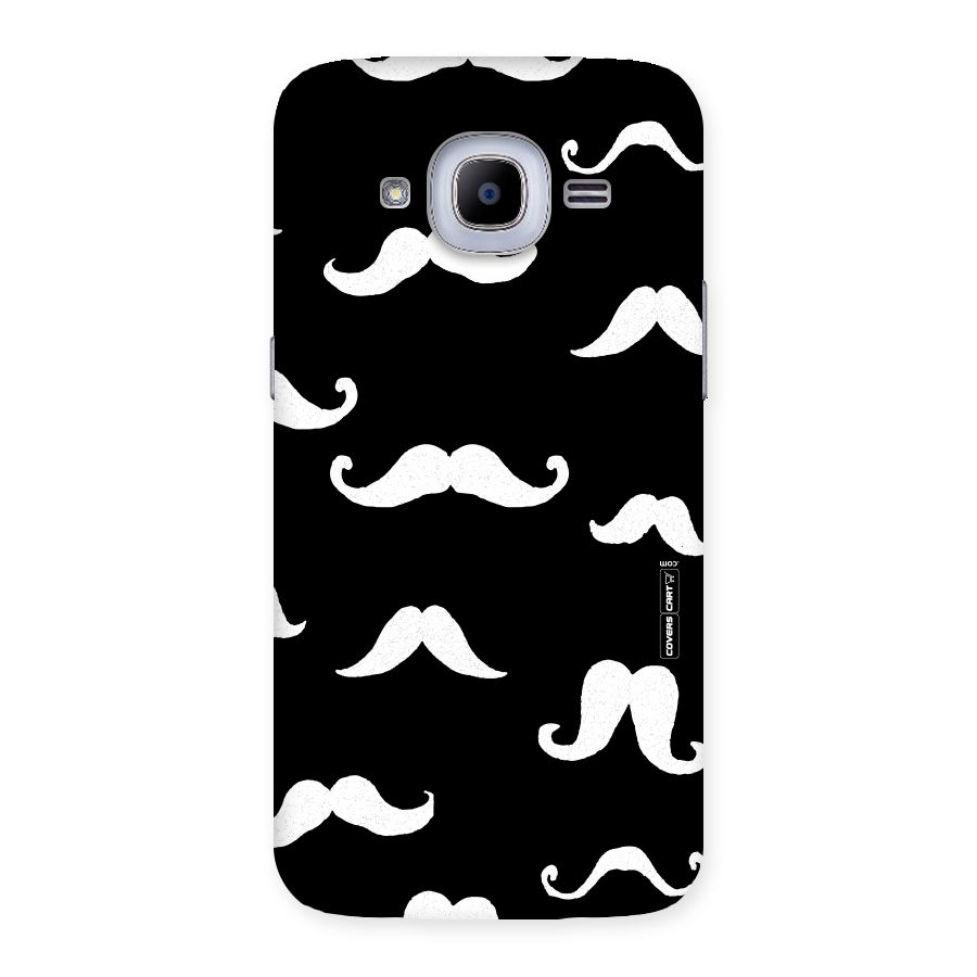Moustache Pattern (White) Back Case for Samsung Galaxy J2 2016