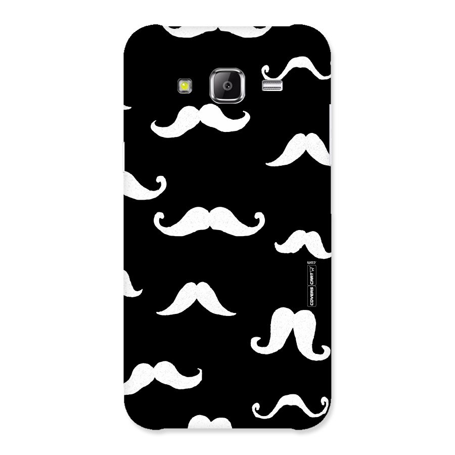 Moustache Pattern (White) Back Case for Samsung Galaxy J2 Prime