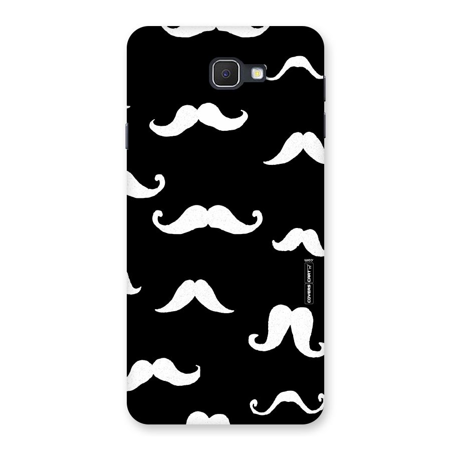 Moustache Pattern (White) Back Case for Samsung Galaxy J7 Prime