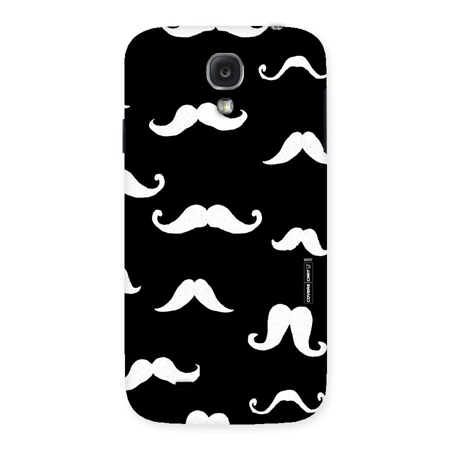Moustache Pattern (White) Back Case for Samsung Galaxy S4