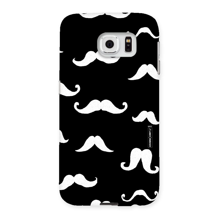 Moustache Pattern (White) Back Case for Samsung Galaxy S6