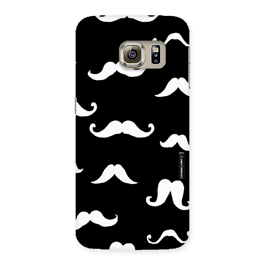 Moustache Pattern (White) Back Case for Samsung Galaxy S6 Edge