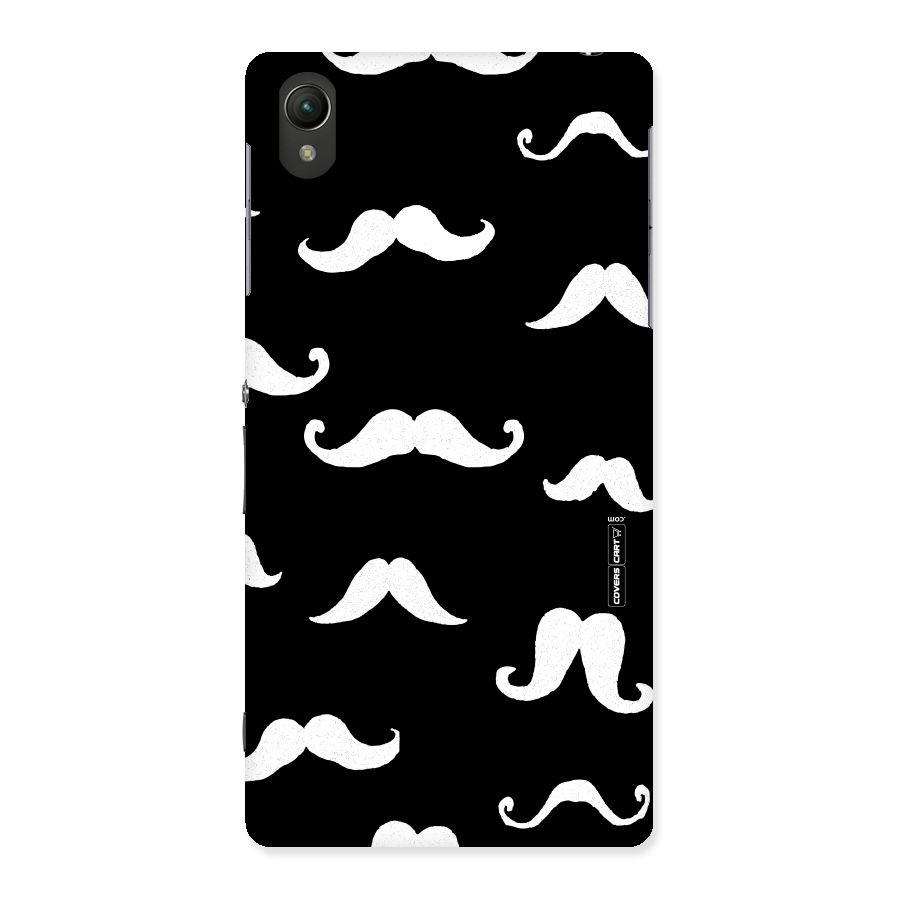 Moustache Pattern (White) Back Case for Sony Xperia Z2