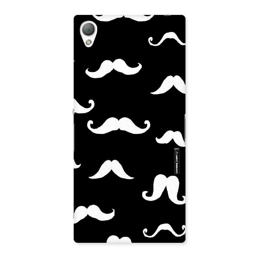 Moustache Pattern (White) Back Case for Sony Xperia Z3