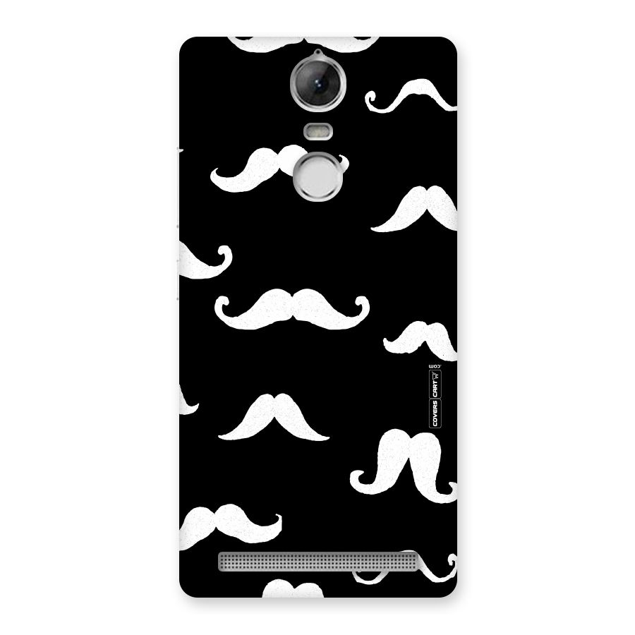 Moustache Pattern (White) Back Case for Vibe K5 Note