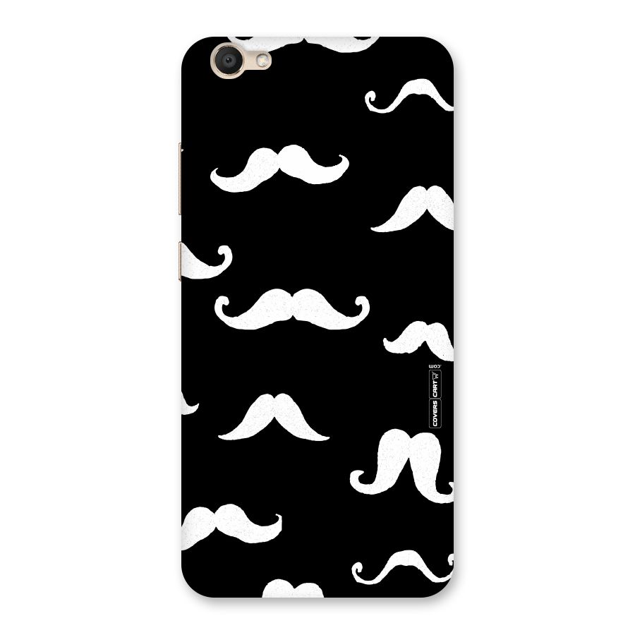Moustache Pattern (White) Back Case for Vivo V5