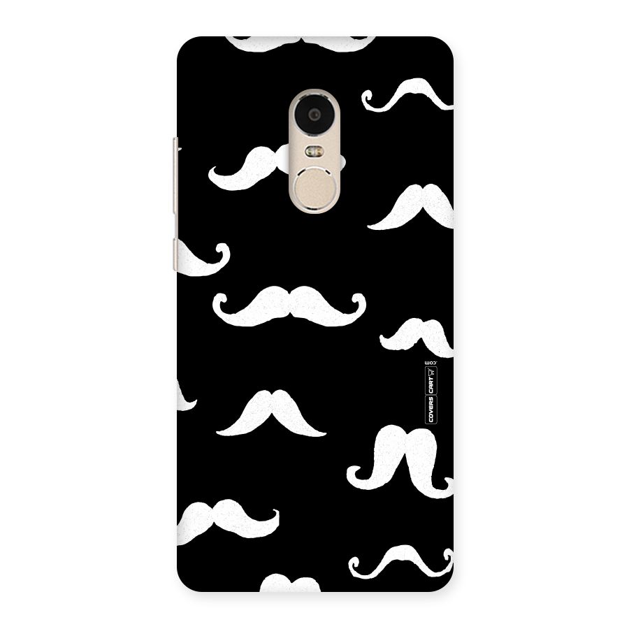 Moustache Pattern (White) Back Case for Xiaomi Redmi Note 4