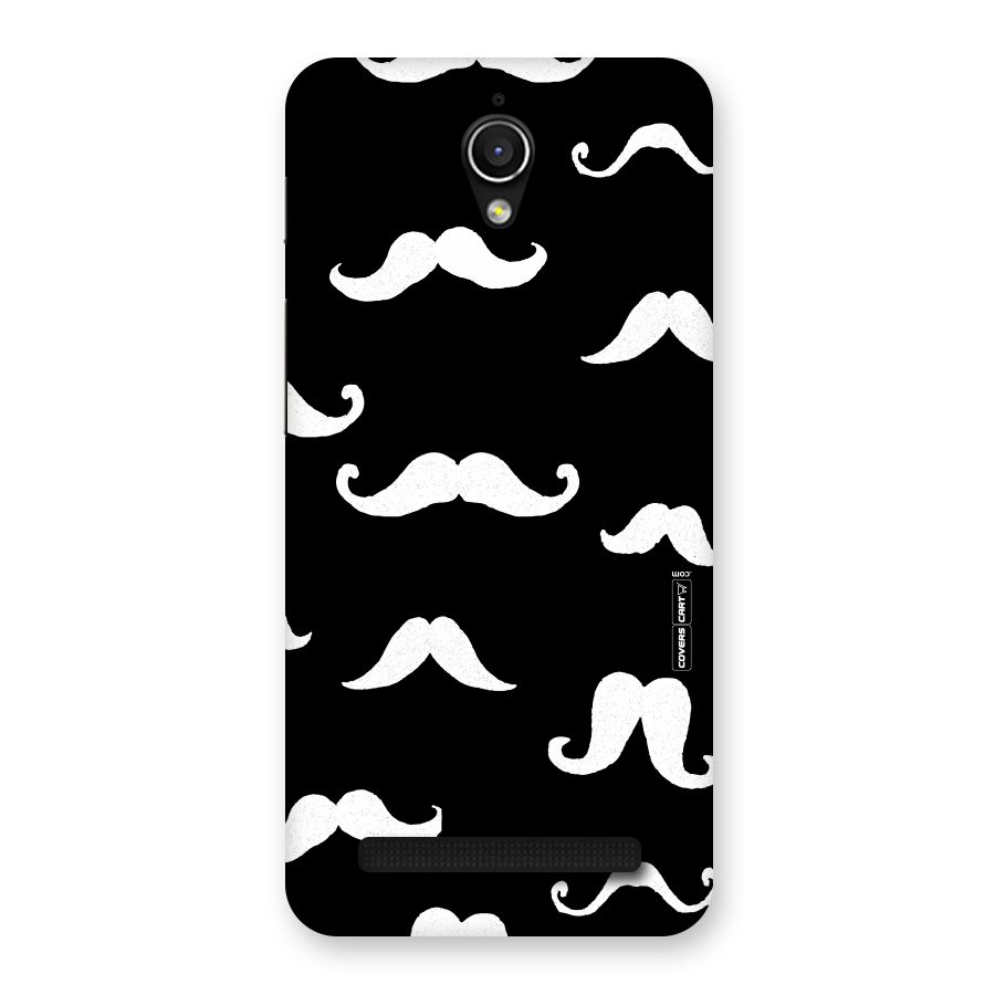Moustache Pattern (White) Back Case for Zenfone Go