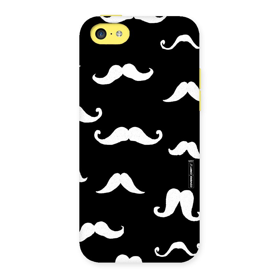 Moustache Pattern (White) Back Case for iPhone 5C