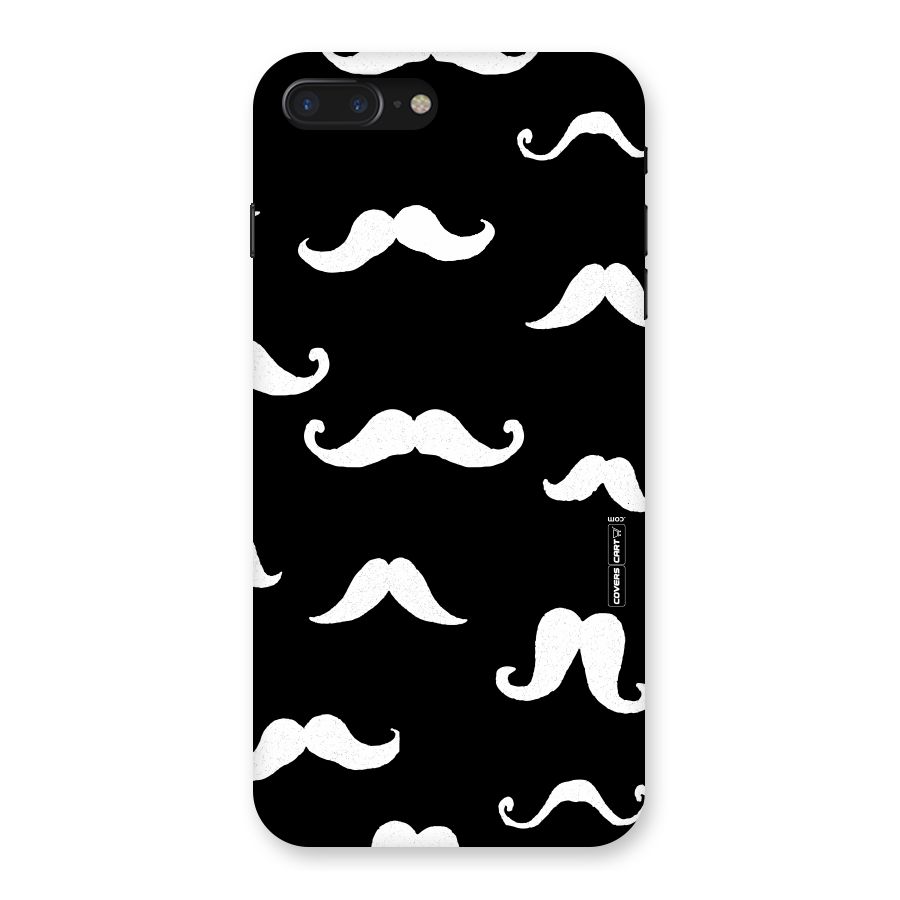 Moustache Pattern (White) Back Case for iPhone 7 Plus