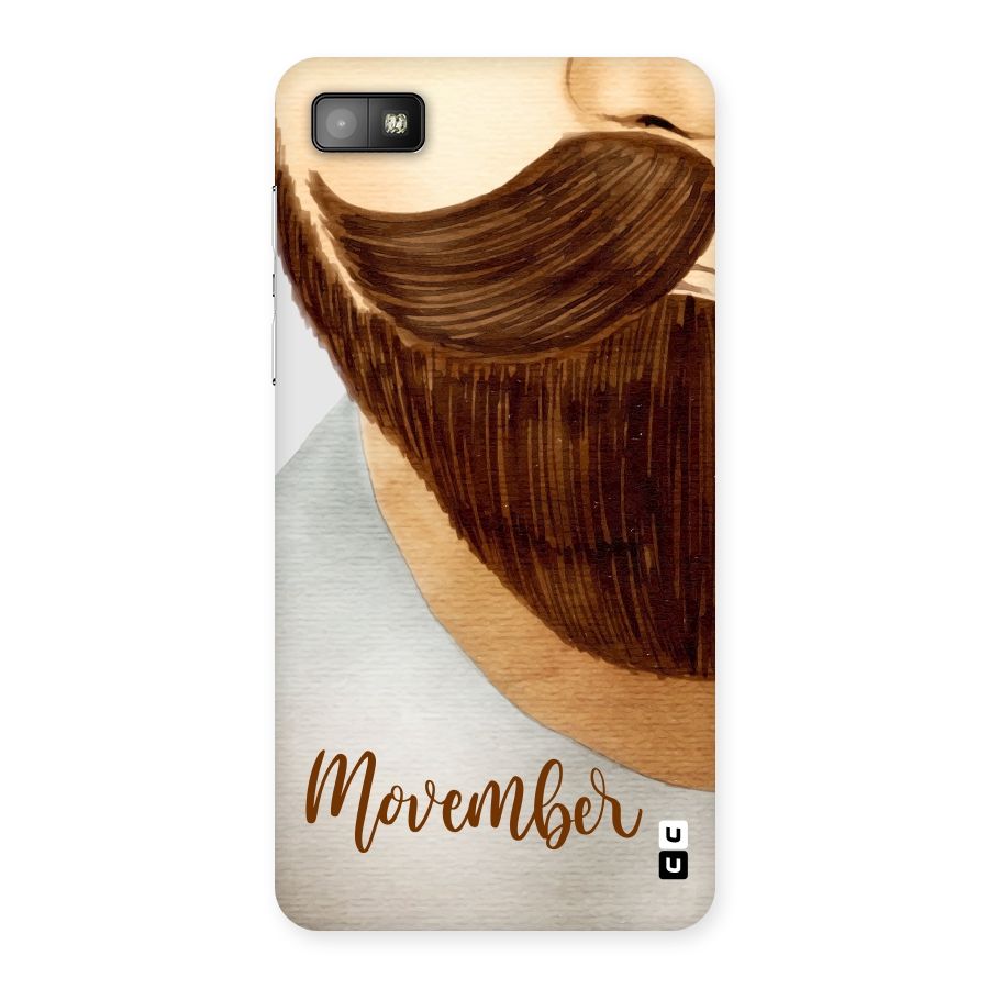 Movember Moustache Back Case for Blackberry Z10