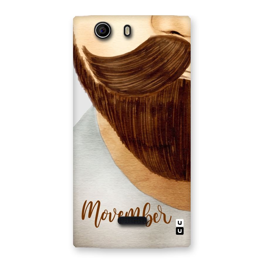 Movember Moustache Back Case for Canvas Nitro 2 E311
