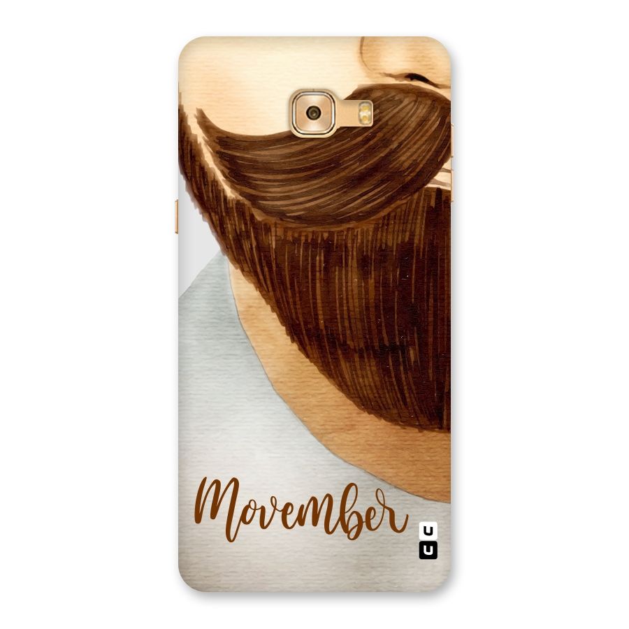 Movember Moustache Back Case for Galaxy C9 Pro