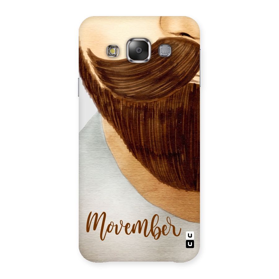 Movember Moustache Back Case for Galaxy E7