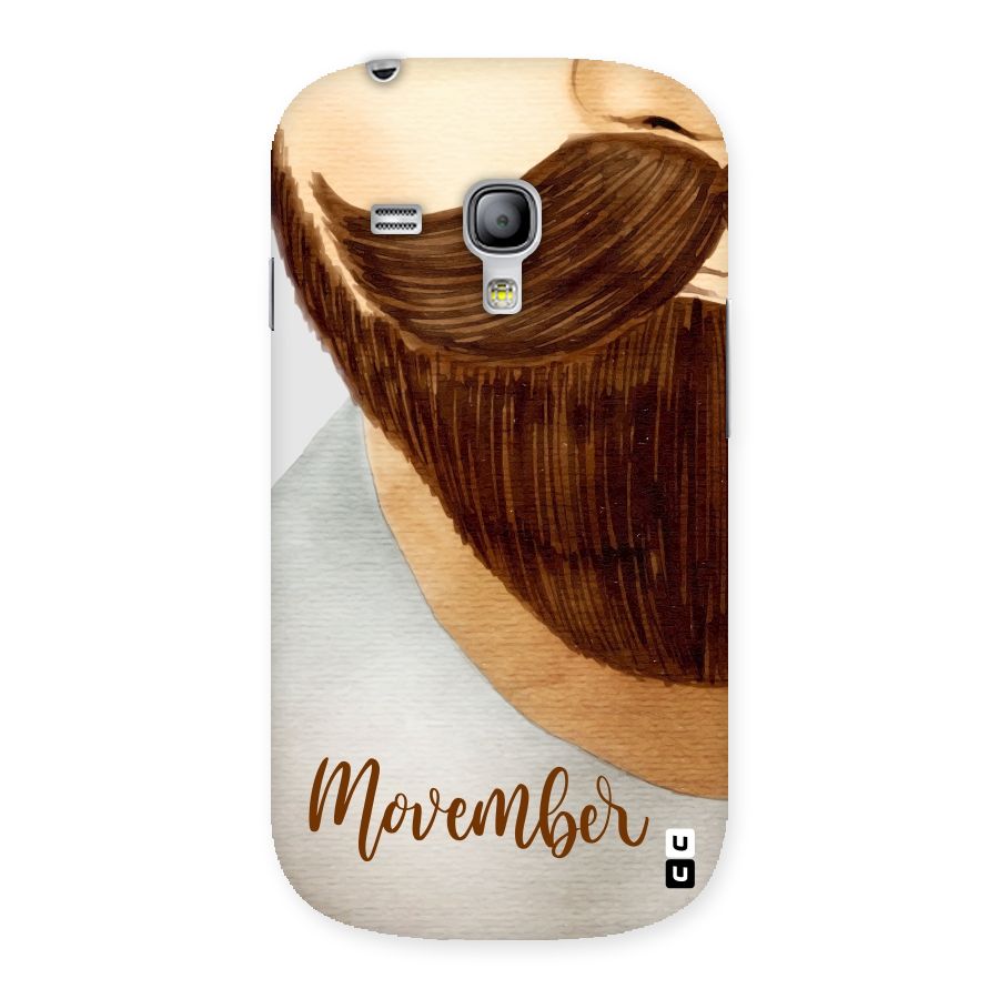 Movember Moustache Back Case for Galaxy S3 Mini