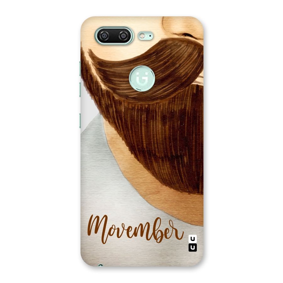 Movember Moustache Back Case for Gionee S10